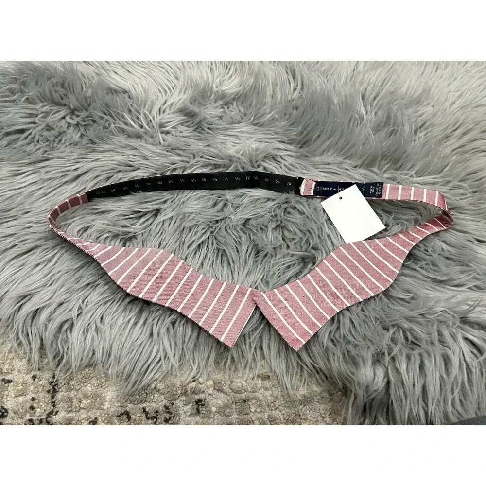 Tommy Hilfiger Bow Tie Red/White‎ Striped 2.75